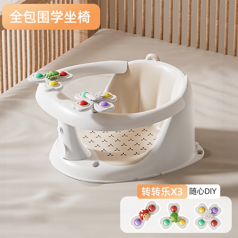 Baby Bath Seat Baby Bath Chair Bath Stool Sitting Artifact Bathtub Sitting Chair Children'S Non-Slip - Image 1